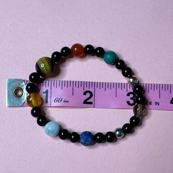 Solar system beaded bracelet - Picture 5 of 5